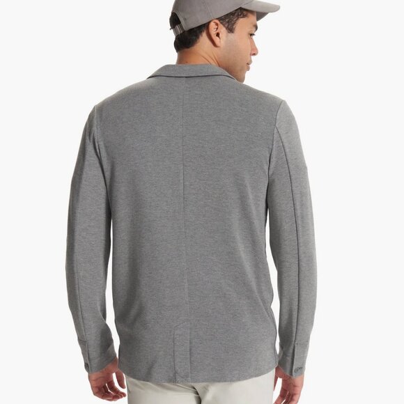 Vuori Men's Vail Knit Blazer in Heather Gray Size XL V571 - Picture 11 of 11